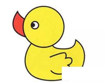 小黄鸭简笔画图片