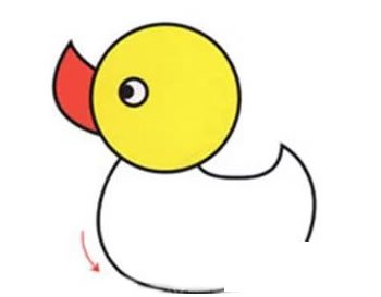 小黄鸭简笔画图片