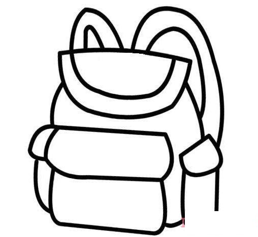 儿童学生书包简笔画怎么画简单漂亮