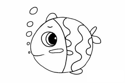 鲳鱼简笔画