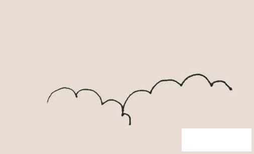 火山喷发简笔画