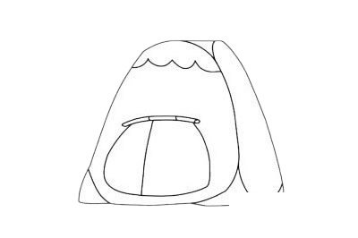 帐篷简笔画图片大全作品一