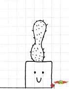 仙人掌简笔画怎么画，幼儿仙人掌简笔画图片大