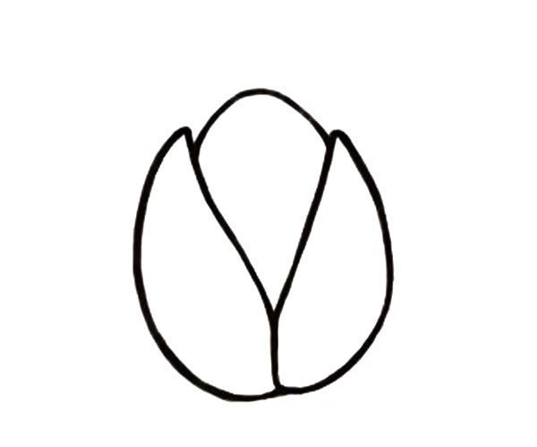 卡通开心果简笔画