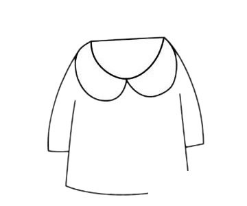 服简笔画图片