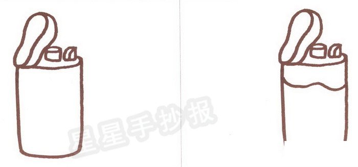 火机枪简笔画