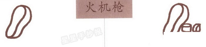 火机枪简笔画