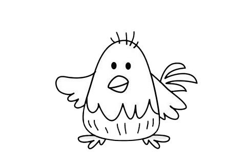 公鸡简笔画图片