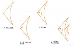 彩色热带鱼简笔画画法_怎么画彩色热带鱼的简笔