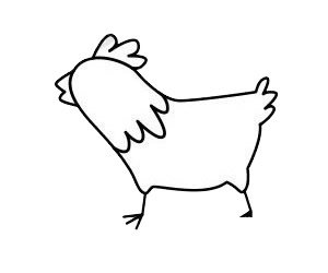 公鸡简笔画图片