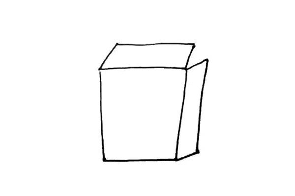 盒装牛奶简笔画