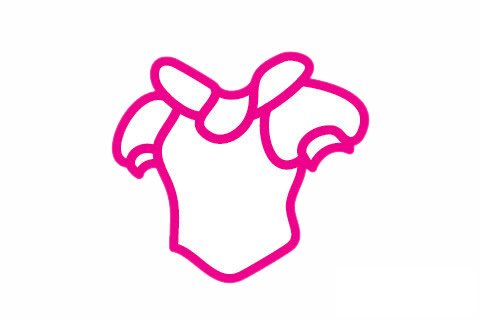 礼服简笔画图片