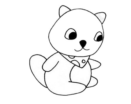 河狸简笔画图片