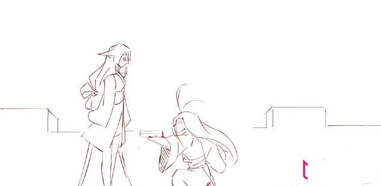 狐妖小红娘简笔画图片