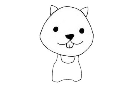 河狸简笔画图片