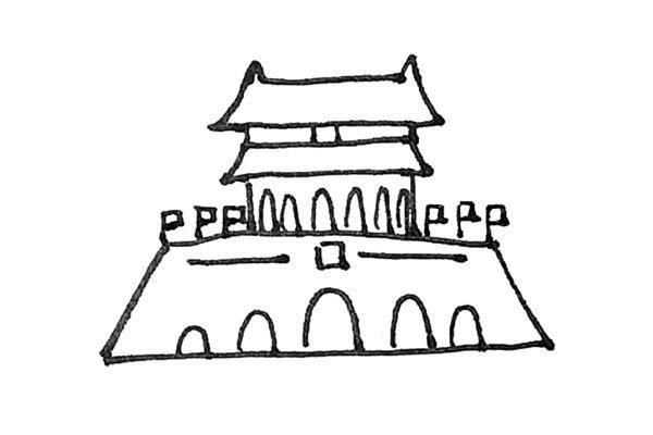 天安门简笔画