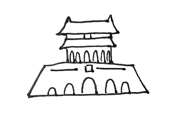 天安门简笔画