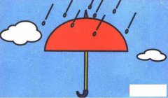涂色雨伞怎么画简单好看 幼儿卡通雨伞的画法步