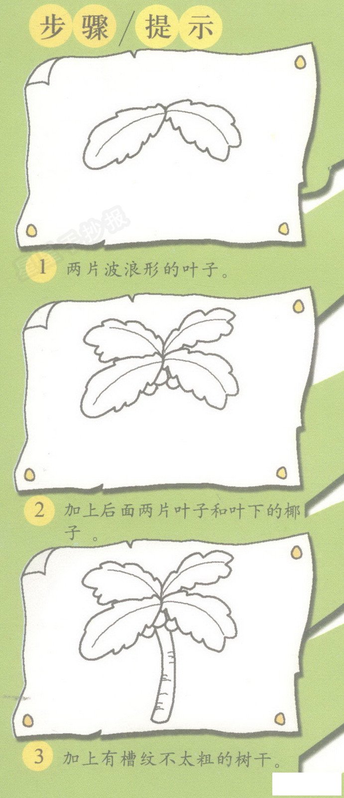 椰子树简笔画图片