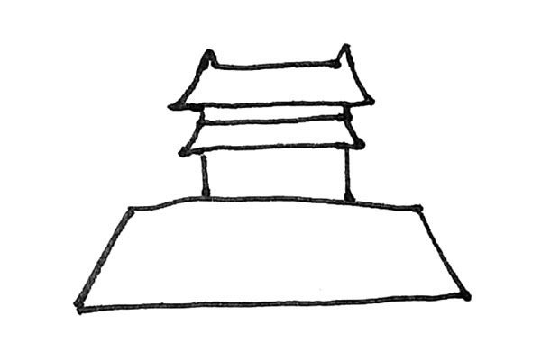 天安门简笔画