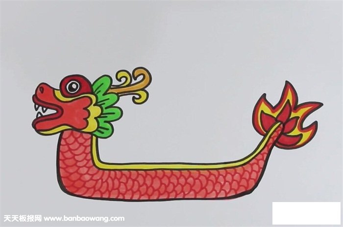 龙舟简笔画