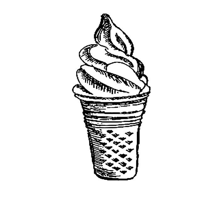圣代甜品冷饮简笔画步骤图片大全