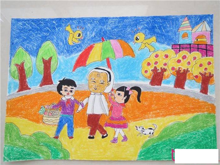 3.5学雷锋儿童画，学雷锋做好事