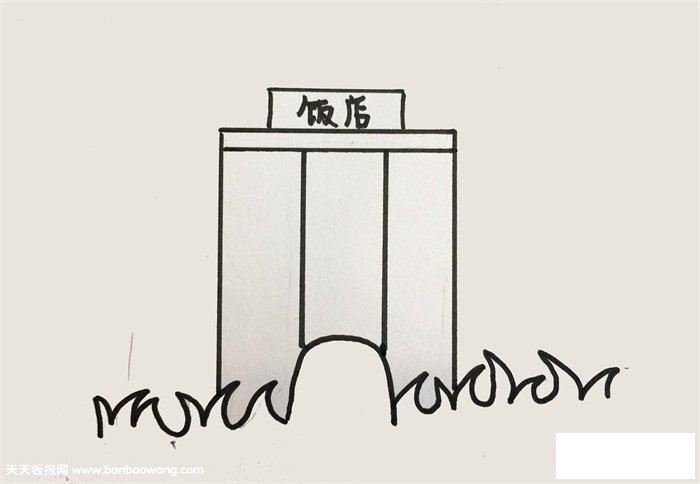 饭店怎么画