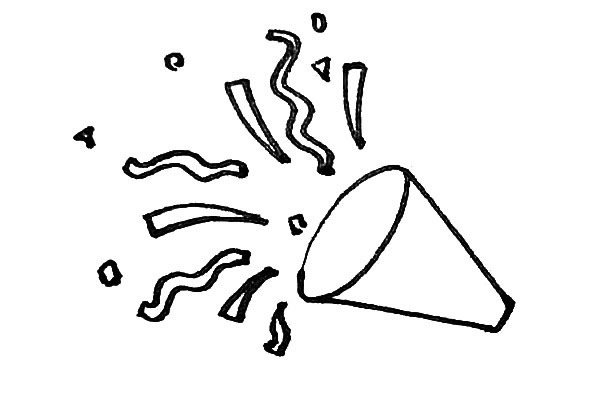 礼炮简笔画