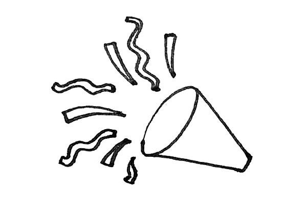 礼炮简笔画