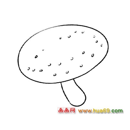 好吃的蘑菇│蔬菜简笔画3