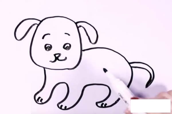 斑点狗要怎么画 可爱的斑点狗简笔画教程