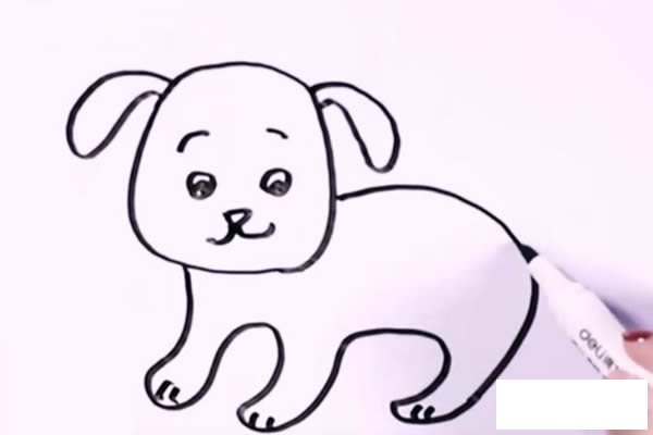 斑点狗要怎么画 可爱的斑点狗简笔画教程