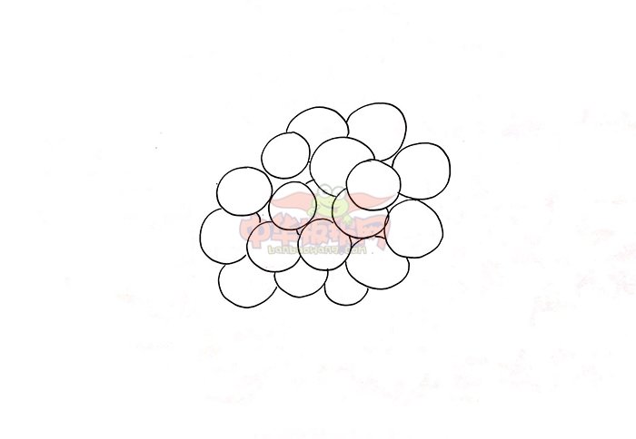 一串葡萄简笔画怎么画，一串葡萄简笔画简单