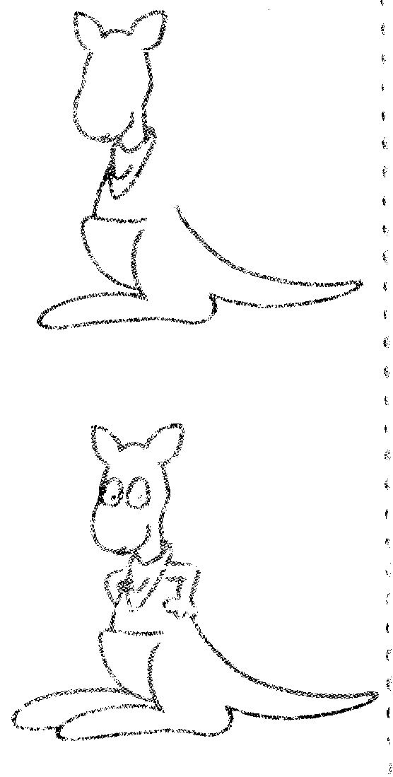 袋鼠简笔画