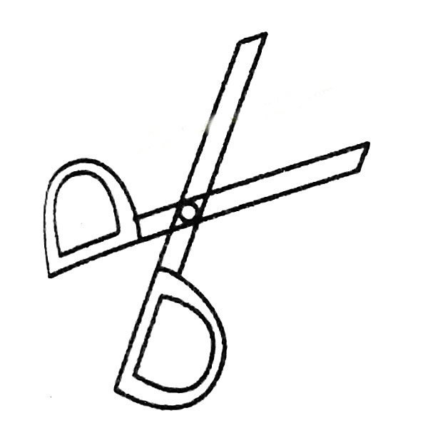 剪刀简笔画大全及画法步骤