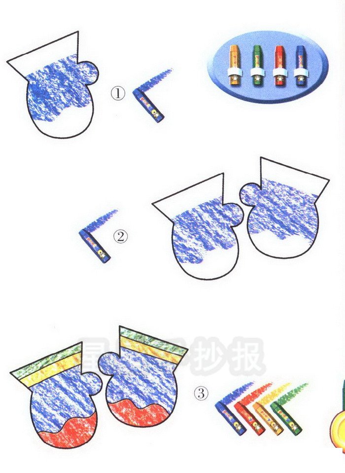 手套简笔画图片