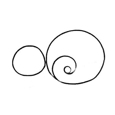蜗牛简笔画