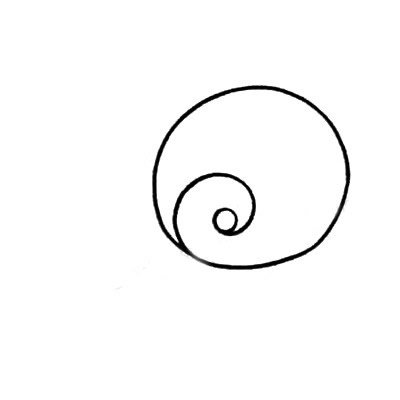 蜗牛简笔画
