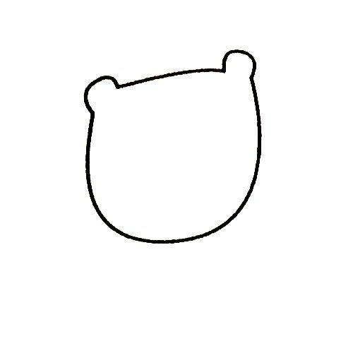 熊的简笔画实例及画法步骤
