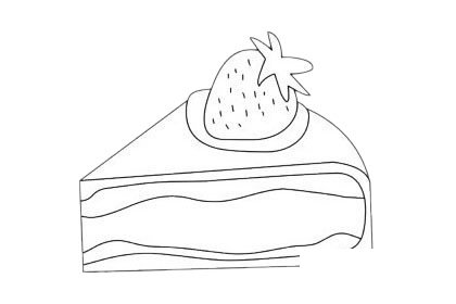 甜品简笔画图片