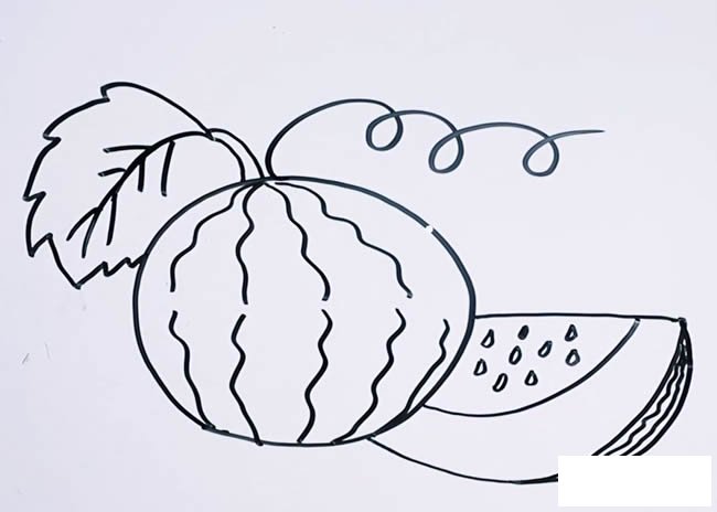西瓜简笔画