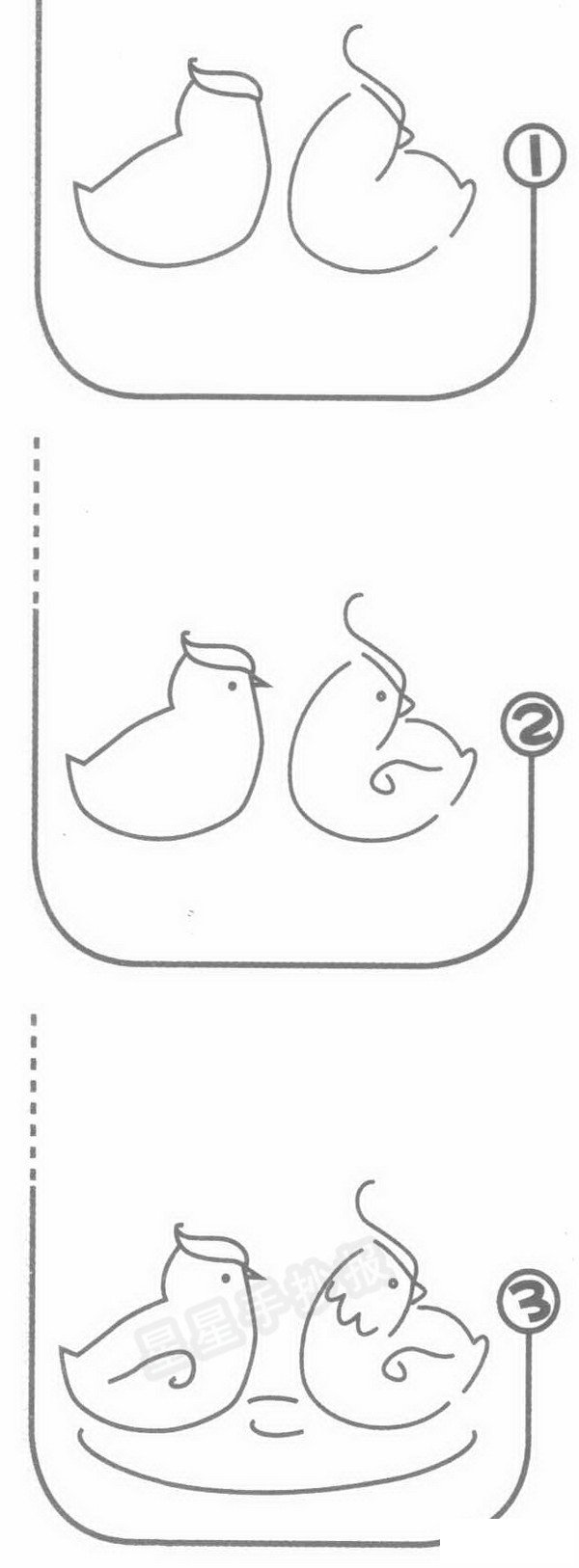 鸳鸯简笔画