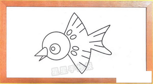 麻雀简笔画