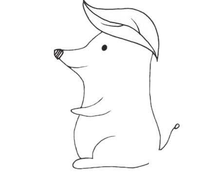 鼹鼠简笔画图片