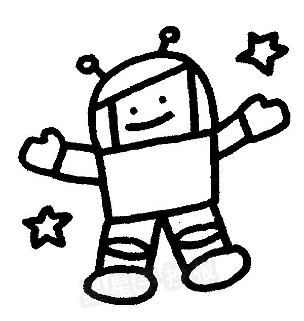 太空人儿歌和简笔画教程