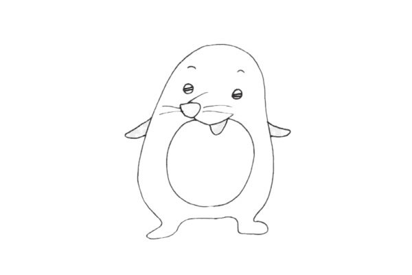鼹鼠简笔画图片