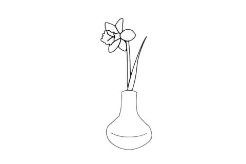 花瓶简笔画图片