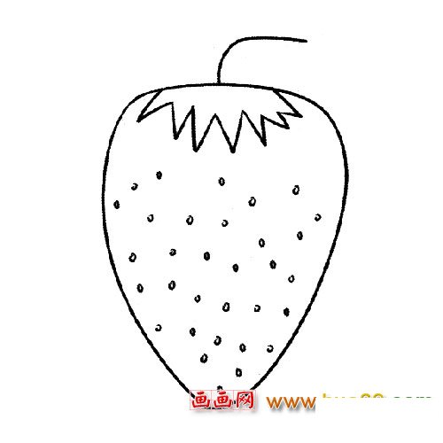 水果简笔画：地莓3