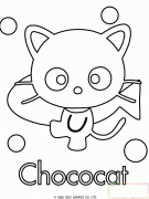 一只咖啡猫简笔画